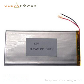 6565135 3.7V 5800mAh Li-Polymer rechargeable Battery